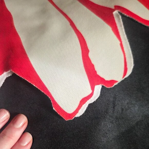 Raw Edge Polyester Flower Skirt, XXS - Picture 3 of 3